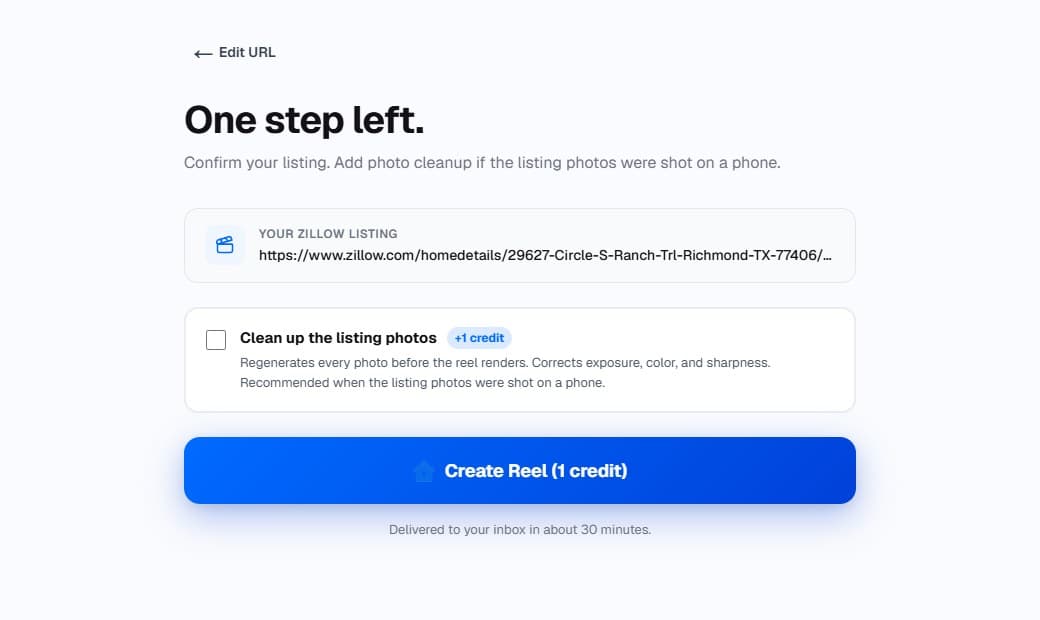 Confirm and check out