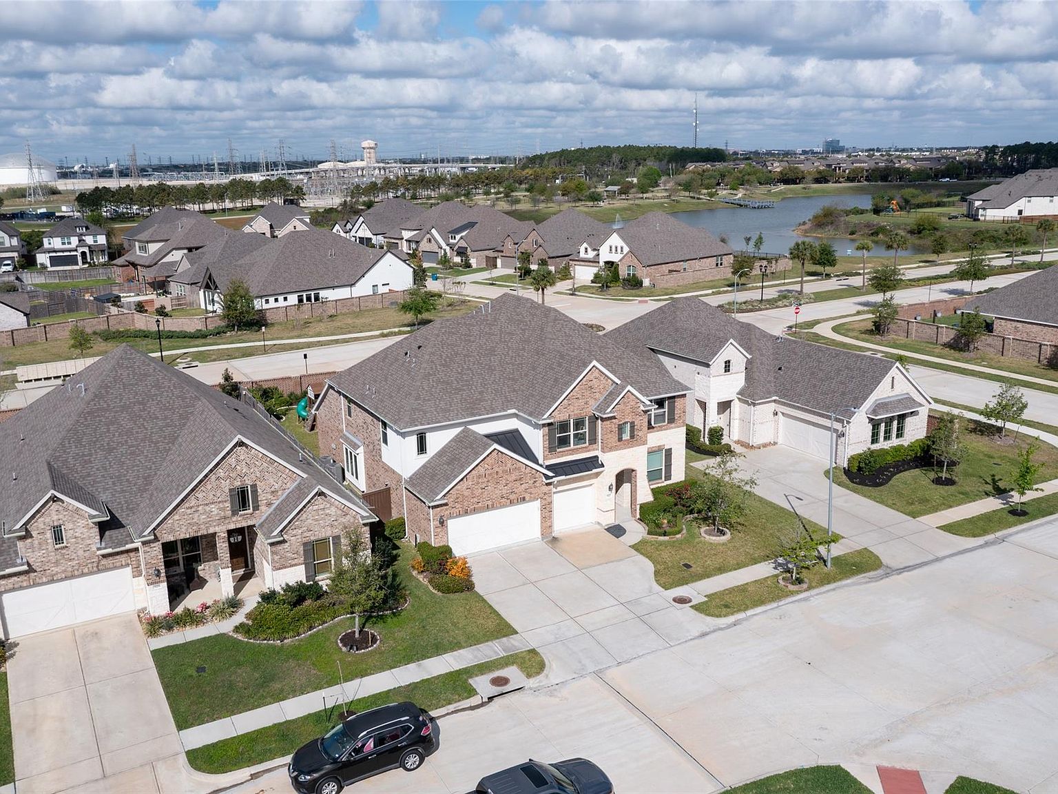 Listing photo: aerial view of the Webster home